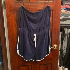 Forever 21 plus size strapless Terri Cloth Romper